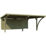 Carport double 600 x 670 cm avec abri milan carport et gouttires