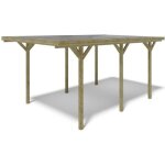 Carport abri de voiture 304x512 m - 1557 m2 - couverture pvc - car16pvctr