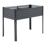 Carr� de jardin - jardini�re sur�lev�? bac de culture r�sistant aux intemp�ries pour l�gumes&herbes ?noir120�6 ...