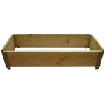Carr� potager en bois naturel 1000x400mm -