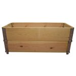 Carr� potager en bois naturel 1000x400mm hauteur 390mm -