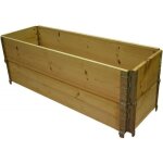 Carr� potager en bois naturel 1200 x 400mm hauteur 390mm -