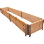 Carr potager en bois naturel 2000 x 400mm -