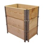 Carr� potager en bois naturel 600x400mm hauteur 585mm -
