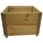 Carr� potager en bois naturel 600x600mm hauteur 390mm -