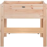 Carr potager en bois - pieds larges - universel - marron