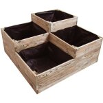 Carré potager 4 bacs en bois Carré potager 4 bacs en bois