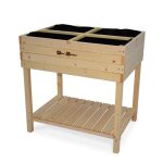 Carr potager sur pieds bois dpica anmone