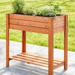 Carré potager sur pied - bb loisir - modèle 512 - bois de pin massif - toison incluse - Étagère pratique ... Carré potager sur pied - bb loisir - modèle 512 - bois de pin massif - toison incluse - Étagère pratique ...