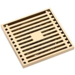 Carr� salle de bains douche drain siphon de sol pi�ge grille d�chets passoire fil de sol drains en laiton ...