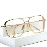 Lunettes de vue carr surdimensionn vintage - noir - femme