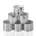 Carreaux de mosa�que en verre miroir autocollants - ulisem - lot de 2364 pi�ces - argent - 1x1 cm - auto ...