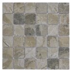 Carrelage mosai?que ce?ramique aspect pierre marron sable - mos16 - aiso89