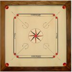 Carrom ellora - 85 cm - billard indien en bois - À partir de 6 ans - 2 à 4 joueurs - 20 minutes Carrom ellora - 85 cm - billard indien en bois - À partir de 6 ans - 2 à 4 joueurs - 20 minutes