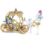 Carrosse et cheval de cendrillon - princesses disney - accessoire - age minimum 3 ans - jaune - enfant ...