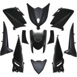 Carrosserie / carenage maxiscooter adaptable yamaha 530 tmax 2012>2014 noir brillant (kit 11 pieces) ...