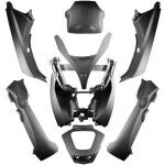 Carrosserie maxi scooter tunr kit adapt. 125 / 300 / 400 / 500 mp3 08 - 13 noir mat (8 pcs)