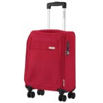 Carryon air valise cabine 55cm rouge - bagage a main souple 41 ltr extensible avec serrure tsa Carryon air valise cabine 55cm rouge - bagage a main souple 41 ltr extensible avec serrure tsa