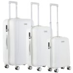 Carryon skyhopper set de 3 valises rigide - set de bagages avec serrure tsa polycarbonate - blanc Carryon skyhopper set de 3 valises rigide - set de bagages avec serrure tsa polycarbonate - blanc