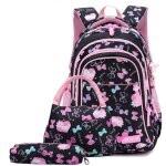 Cartable fille primaire cp enfant - sac a dos ecole scolaire ce2 elementaire ensemble de 3 pieces avec ...
