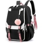 Cartable fille primaire sac  dos collge fille - grande capacit - tissu nylon haute densit impermable ...