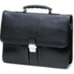 Cartable homme grard henon golf gh 2926 en cuir noir avec 2 compartiments et multiples espaces de rangement ...