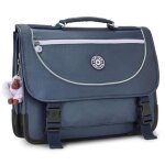 Cartable - kipling - preppy - 41 cm - 3 compartiments - housse de protection fluo