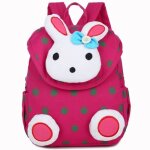 Cartable maternelle - bambi - sac  dos enfant fille lapin - toile - rose