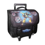 Cartable  roulettes 38 cm transformers noir