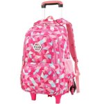 Cartable  roulettes - oxford - fille - impermable - 33x24x48 cm - 19 kg