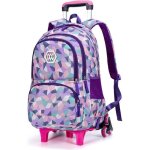 Cartable roulette sac à dos avec roulettes scolaire sacoche enfant fille garçon violet 6 roues 33 * 24 ... Cartable roulette sac à dos avec roulettes scolaire sacoche enfant fille garçon violet 6 roues 33 * 24 ...