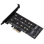 Carte adaptateur pci - e - garosa - m. 2 nvme ssd - double tension 12v / 3. 3v - interface b - key / ...