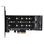 Carte adaptateur - springy - pci - e 4x vers m. 2 nvme - double interface b - key / m - key - compatible ...