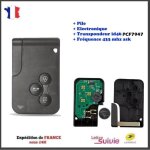 Carte cle vierge compatible renault megane 2 / scenic 2 / clio 3 pcf7947