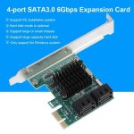Carte dextension sata 3. 0 - sa3004 - 4 ports - pci - e x1 - compatible windows - dissipation thermique ...