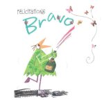 Carte de flicitations - bravo - papier de haute qualit - enveloppe incluse - 12. 5 x 13. 4 cm