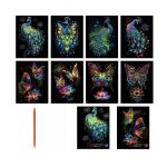 Carte a gratter pour enfants adulte 8 dessin gratter adulte papier � gratter a4 scratch paper scratch ...