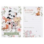 Cartes dinvitation anniversaire - non sp�cifi� - explorateur - 11x17 cm - 6 pi�ces - mixte