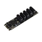 Carte contrôleur m. 2 - non spécifié - 5 ports sata 3. 0 - pcie m ou b + m - chipset jmb585 - noir Carte contrôleur m. 2 - non spécifié - 5 ports sata 3. 0 - pcie m ou b + m - chipset jmb585 - noir
