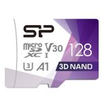 Carte mmoire + adaptateur - silicon power - superior pro microsdxc 128go - uhs - i u3 v30 4k a1 haute ...