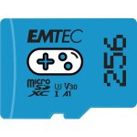 Carte m�moire - emtec - gaming microsd uhs i u3 v30 a1 a2 - 256 go bleu