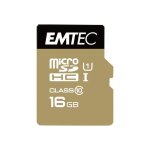 Carte m�moire flash - emtec - micro sd 16 go - classe 10 - vitesse de lecture jusqu� 85 mo / s