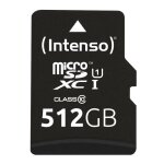 Carte m�moire flash - intenso gmbh - micro sdxc 512gb intenso premium c10 uhsi - 45mb / s inkl. sd - ...