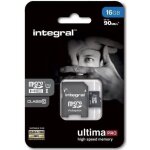Carte mmoire microsdhc integral ultimapro - 16 gb - uhs class 1 / class10 - noir