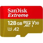 Carte mmoire microsdxc sandisk extreme 128 go + adaptateur sd avec performances applicatives a2 jusqu ...
