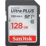 Carte mmoire - sandisk - ultra plus - 128 go - 130 mo / s - sdhc / sdxc
