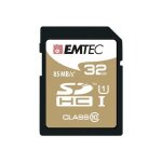 Carte m�moire sdhc emtec 32go cl10 gold + uhs - i - vitesse de lecture 85mb / s