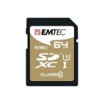 Carte m�moire sdxc 64go emtec speedin cl10 95mb / s fullhd 4k ultrahd