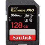 Carte m�moire sdxc sandisk extreme pro 128 go jusqu� 300 mo / s uhs - ii classe 10 v90 u3