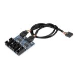 Carte mère 9 broches usb header male 1 à 4 femelle extension câble splitter connecteur usb 9 broches Carte mère 9 broches usb header male 1 à 4 femelle extension câble splitter connecteur usb 9 broches